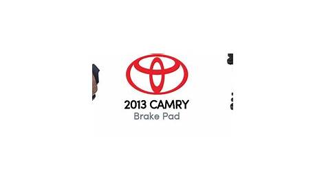 2018 toyota camry brake pads