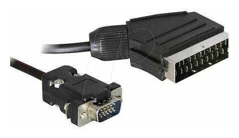 DELOCK 65028: VGA Adapter, Video Scart Ausgang auf VGA Eingang, 2 m bei