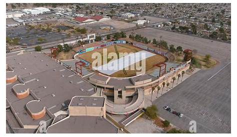 A general overall aerial view of Cashman Field and Cashman Center
