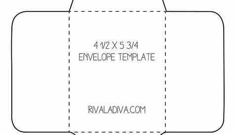 Free Printable Gift Card Envelope Template | Free Printable A to Z