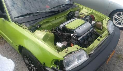 V6 Swapped Civic Hatch : r/AwesomeCarMods