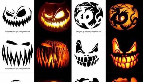 420+ Free Printable Halloween Pumpkin Carving Stencils, Patterns