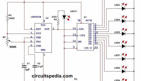 LED Chaser | LED Flasher | 10 LED Sequencer Chaser/Flasher circuit