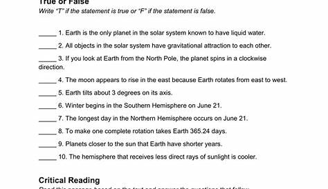 nova earth from space worksheet