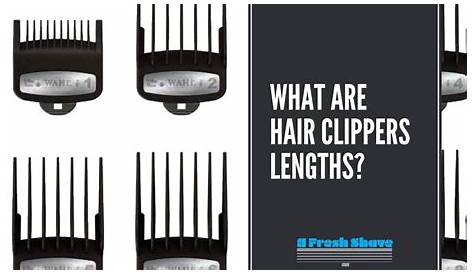 hair clipper size chart
