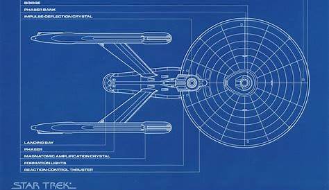 Star Trek USS Enterprise A - D - Deep Space 9 Blueprints