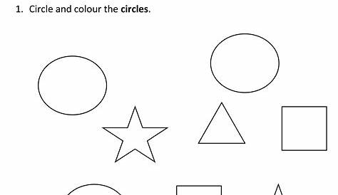 circle worksheet for preschool preschoolplanet - september no prep