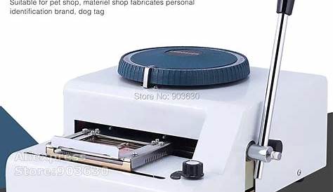 Free Shipping! 52D Manual Military Dog PET tag Embosser machine