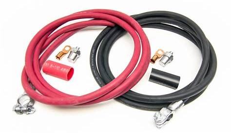 Battery Cable Kit (8 ft Red & 8 ft Black Cables) | Painless Performance