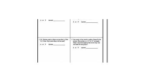 Free Printable Area And Perimeter Worksheets For 3rd Grade – Learning