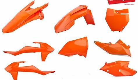 2016 - 2018 KTM 250 350 450 SX-F Polisport plastics kit orange off road