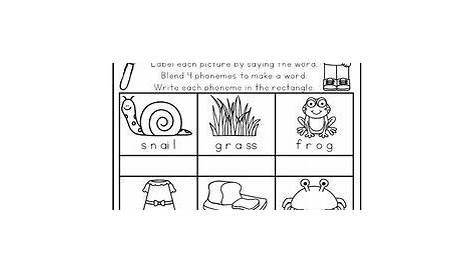 Kindergarten Phoneme Isolation Worksheet - Free Math Worksheet Answers