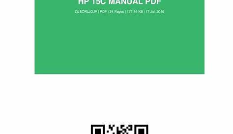 Hp 15c-manual-pdf