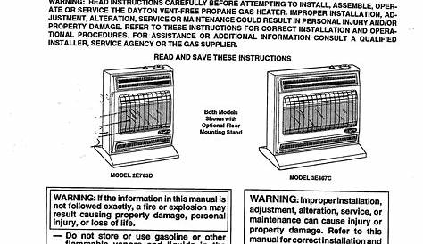 dayton heater manual