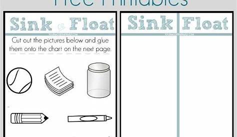 sink or float worksheets