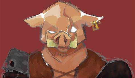 Piglin Brute Portrait (by me) : Minecraft