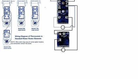 110V Single Heating Element Water Heater Wiring Diagram - Database