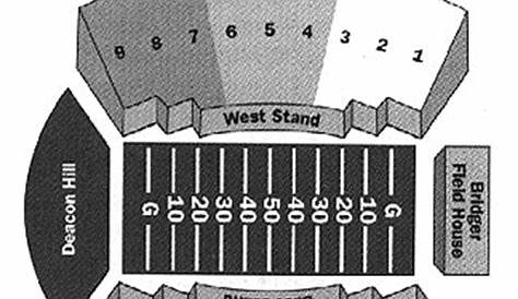 wake forest football stadium seating chart