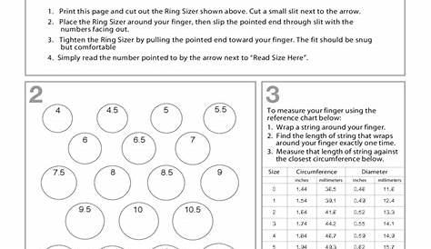 Ring Size Actual Chart - Edit, Fill, Sign Online | Handypdf