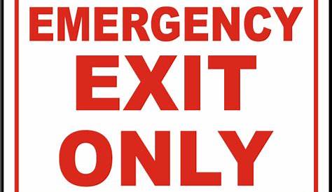 Order Emergency Exit Only Sign Online - Save 10% w/ Discount