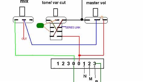 electric guitar wiring diagram one pickup