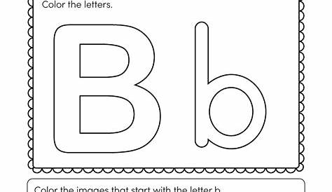 Letter B Worksheets For Preschool Free | AlphabetWorksheetsFree.com