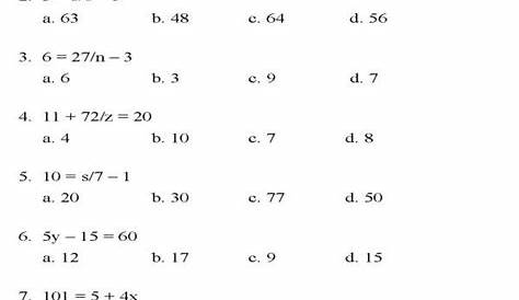 Math Problems For 9th Graders Worksheets - Worksheets Master
