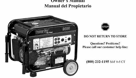 wen 3800 generator manual