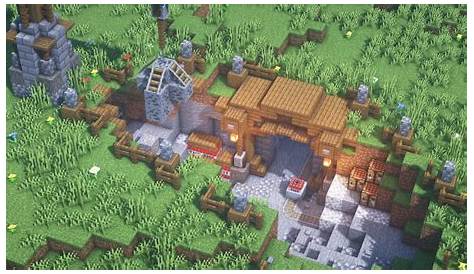 A simple mining camp. : Minecraftbuilds | Minecraft decorations