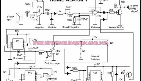 Build a Simple Home Alarm Circuit Using 555 IC's | Electronic Circuits