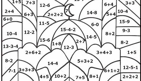 halloween math multiplication coloring worksheets for 4th - 4g1