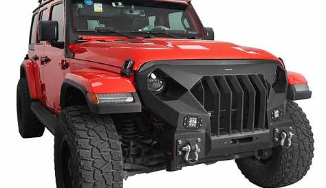 Jeep Gladiator Front Bumper Stubby Bumper w/Winch plate for 2020-2021