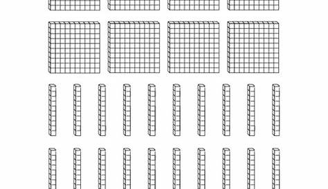 base ten block worksheets