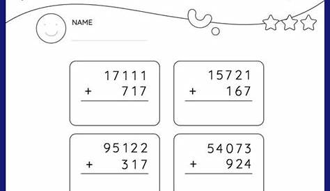 Subtraction within 100000 Worksheets for 4th Graders Online - SplashLearn