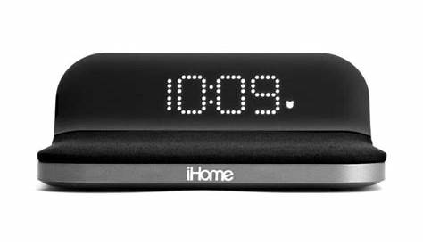iHome iHome Compact Alarm Clock with Qi Wireless Charging and USB