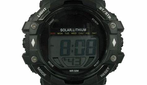 george mens solar digital watch manual