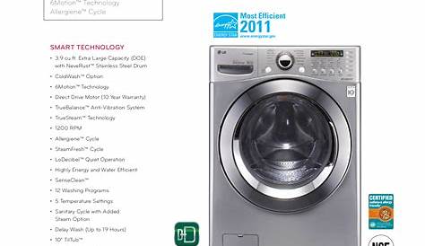 Download free pdf for LG WM3360HVCA Washer manual