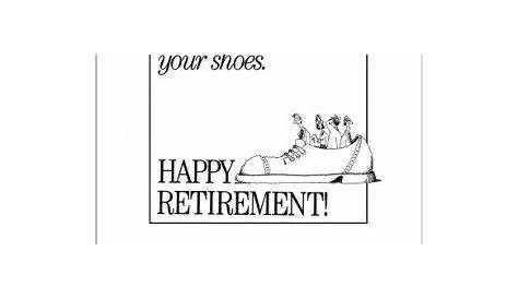 retirement printable greeting card wish a colleague happy retirement