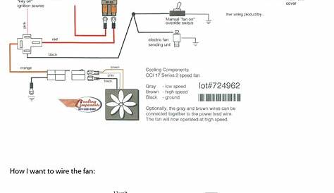 cooling fan wiring diagram auto