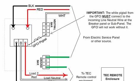 how to wire a gfci breaker diagram