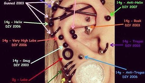 Ear Piercing Chart....hmmm....ok | Fashion - Jewels | Pinterest