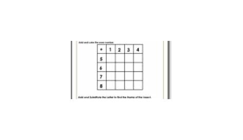 Math Puzzle Worksheets For Grade 1 - Printable Math Worksheets For