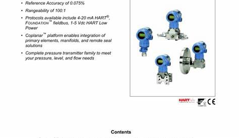 rosemount pressure transmitter 2051 manual