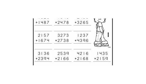 4 Digit Addition with Regrouping Worksheets by Learning Desk | TpT