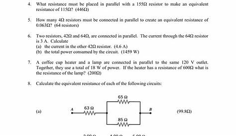 series circuit problems worksheets