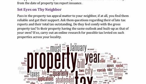 Best way to appeal property taxes