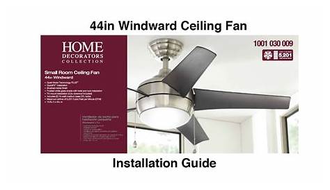 Home Decorators Collection Ceiling Fan Installation Instructions