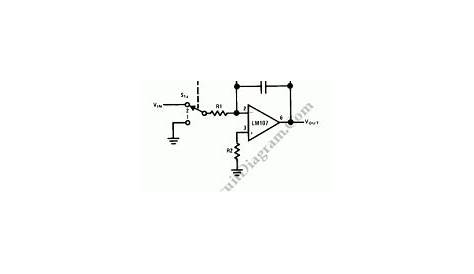 circuit diagram integrator using op amp