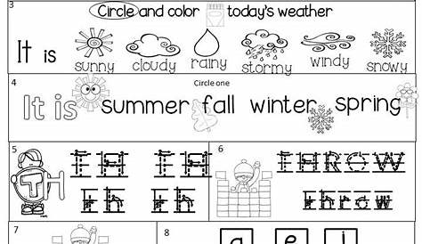 January Kindergarten Morning Work (PDF & NEW Easel Activity Option