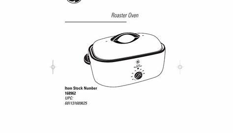 ge 18 quart roaster oven manual